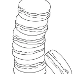 coloriage Macaron pour enfant