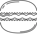 coloriage Macaron pour enfant