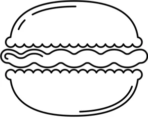 coloriage Macaron pour enfant