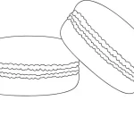 imprimer coloriage Macaron gratuit