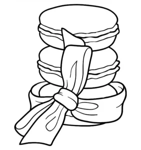 coloriage Macaron gratuit a imprimer