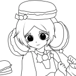 coloriage Macaron pour enfants