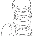 coloriage Macaron a dessiner en ligne