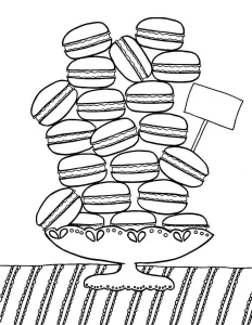 coloriage Macaron en ligne