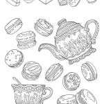 coloriage Macaron pour enfant de à imprimer