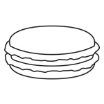 coloriage Macaron et decoupage a imprimer gratuit