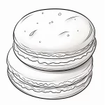 coloriage Macaron gratuit à imprimer