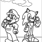 image pour coloriage Mario enfant