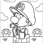 coloriage Mario pour enfant de 3 ans