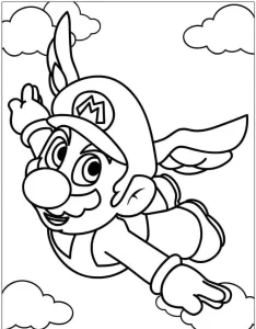 coloriage Mario d