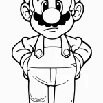 coloriage Mario à imprimer pour enfants