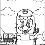 imprimer coloriage Mario