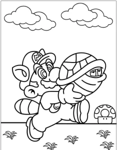 coloriage Mario pour enfants