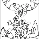 image de coloriage Mario pour enfant