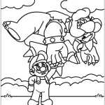 coloriage Mario à imprimer pour enfant de 12 ans