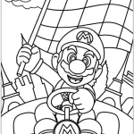 coloriage Mario à imprimer pour enfant de 10 ans