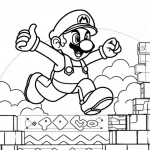 coloriage Mario a colorier en ligne