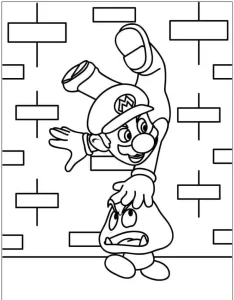 coloriage Mario a imprimer