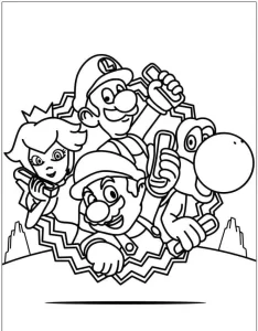 coloriage Mario et dessins