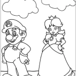 coloriage Mario à imprimer pour enfant de 12 ans
