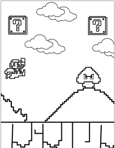 coloriage Mario et dessins