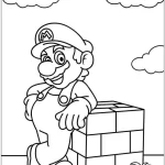 coloriage Mario pour enfant de 8 ans