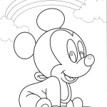 coloriage Mickey Mouse pour enfant de 3 ans