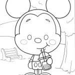 coloriage Mickey Mouse à imprimer pour enfants