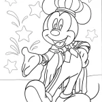 image pour coloriage Mickey Mouse enfant
