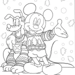coloriage Mickey Mouse pour enfant de 4 ans