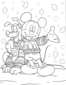 coloriage Mickey Mouse pour enfant de 4 ans