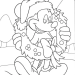 coloriage Mickey Mouse à imprimer pour enfant de 7 ans