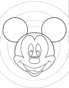 coloriage Mickey Mouse educatif pour enfant