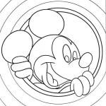 coloriage Mickey Mouse pour enfant de 10 ans