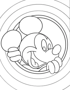 coloriage Mickey Mouse pour enfant de 10 ans