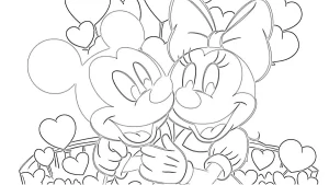 coloriage Mickey Mouse pour enfant de 4 ans