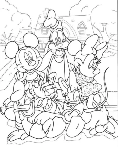 imprimer coloriage Mickey Mouse