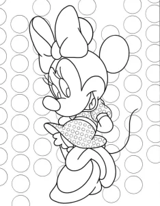 coloriage Mickey Mouse educatif pour enfant