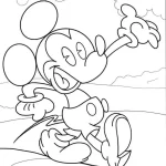 coloriage Mickey Mouse educatif pour enfant