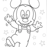 coloriage Mickey Mouse pour enfant de à imprimer