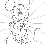 imprimer coloriage Mickey Mouse
