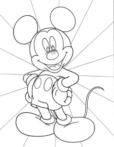 imprimer coloriage Mickey Mouse