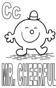 image de coloriage Monsieur Madame pour enfant