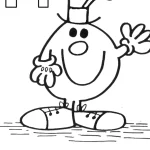coloriage Monsieur Madame et découpage à imprimer