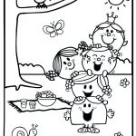 coloriage Monsieur Madame et decoupage