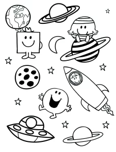 coloriage Monsieur Madame pour enfant