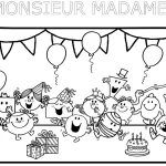 coloriage Monsieur Madame a colorier en ligne gratuitement