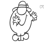 coloriage Monsieur Madame pour enfant