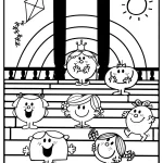 coloriage Monsieur Madame à imprimer pour enfant de 7 ans