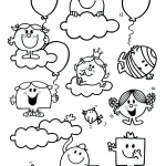 coloriage Monsieur Madame à imprimer pour enfant de 3 ans